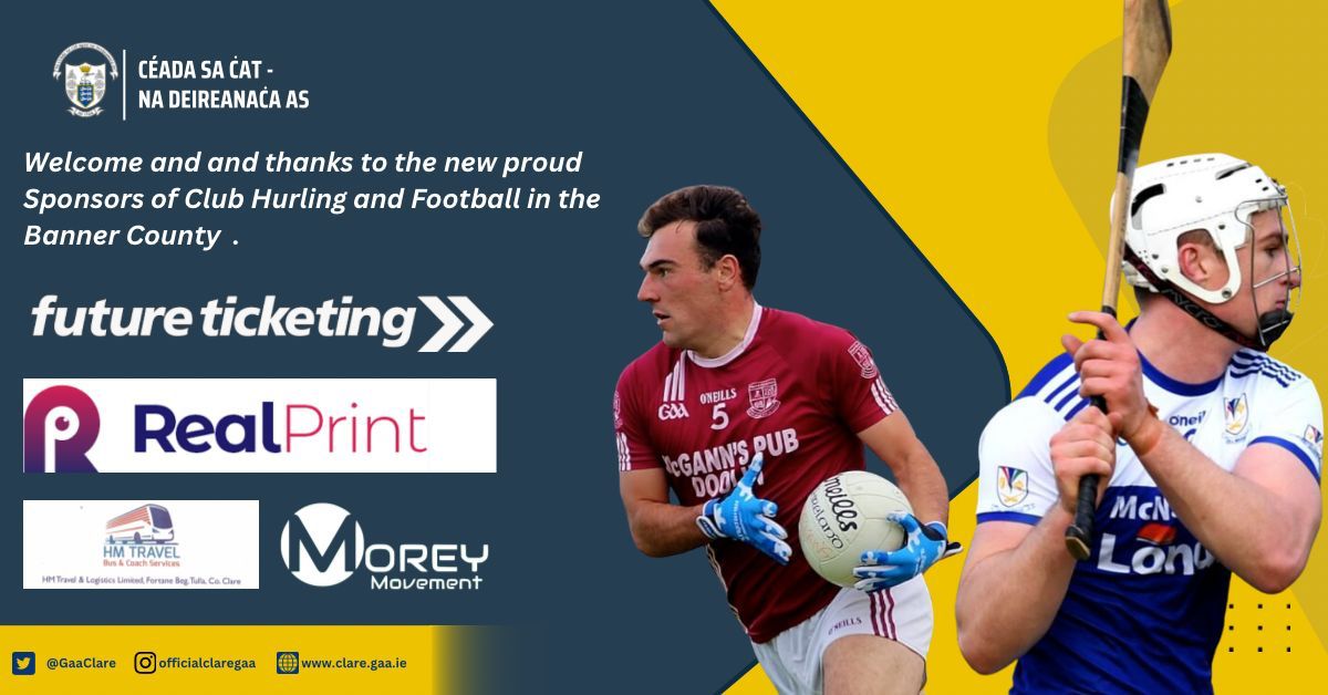 New Sponsors for Clare Leagues